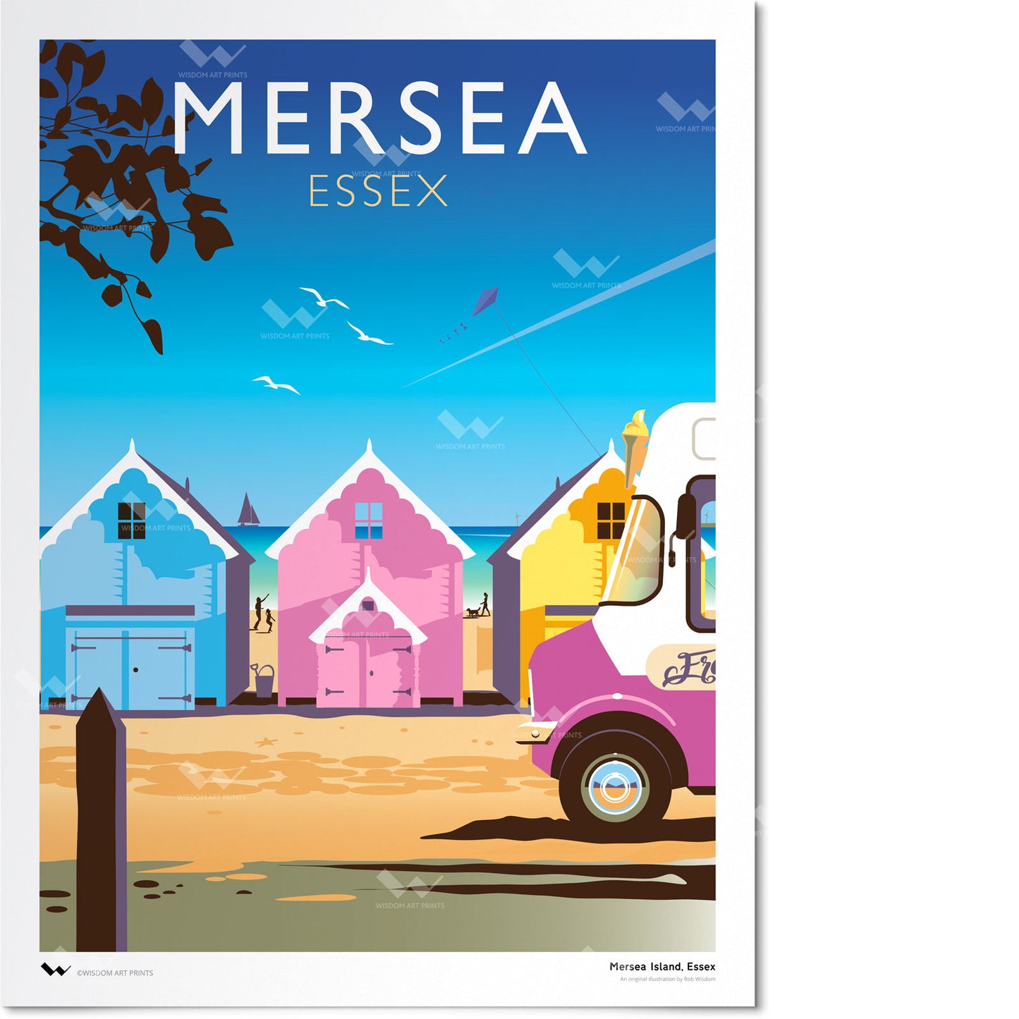 West Mersea, Mersea Island, Essex Art Print