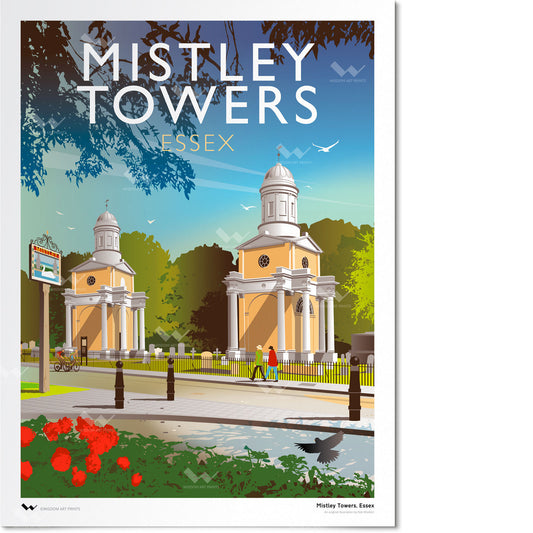 Mistley Towers, Essex Art Print
