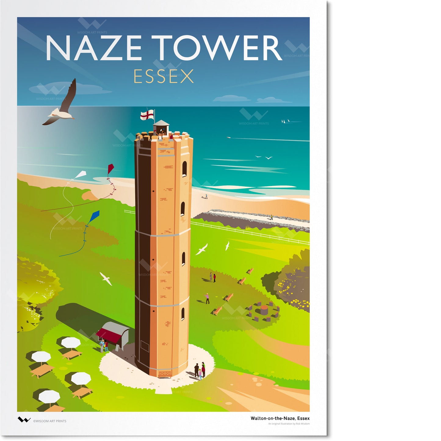 Naze Tower, Walton-on-the-Naze Art Print