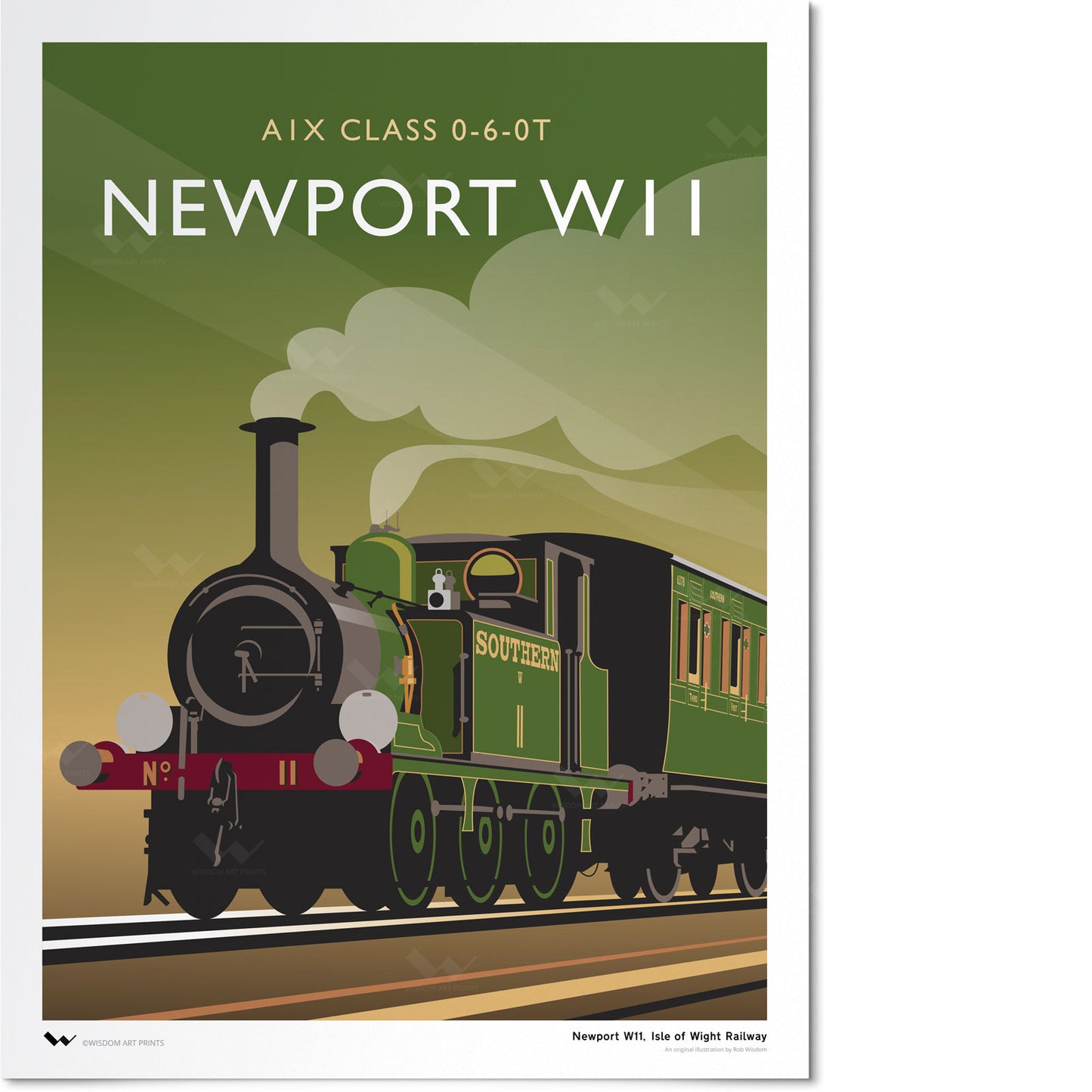 Newport W11 AIX Class 0-6-0T Art Print