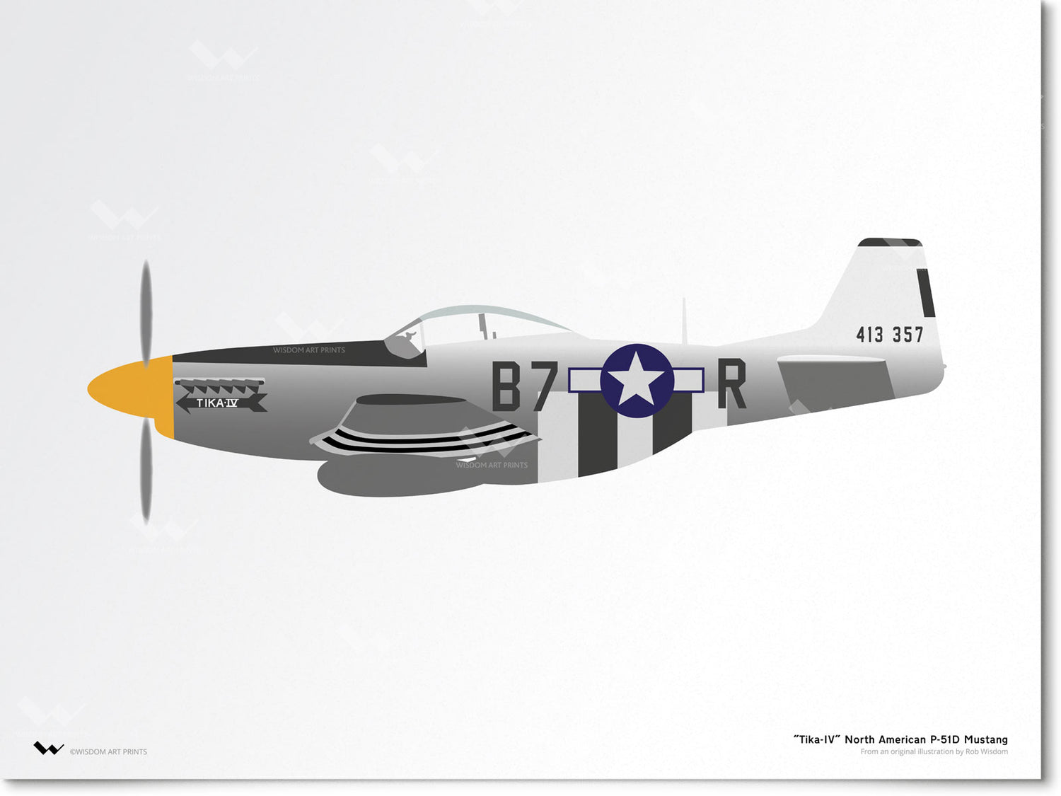 P-51D Mustang Art Print
