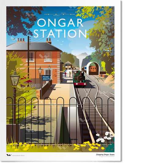 Ongar Railway Station, Chipping Ongar, Essex Art Print