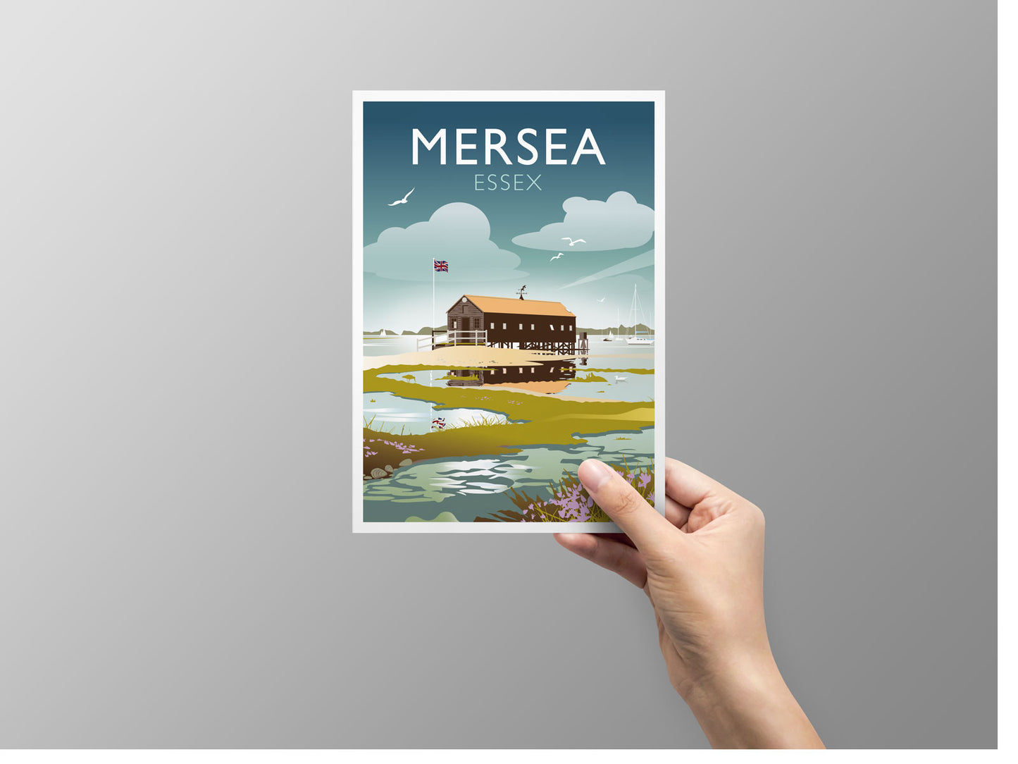 Mersea Packing Shed Greeting Card