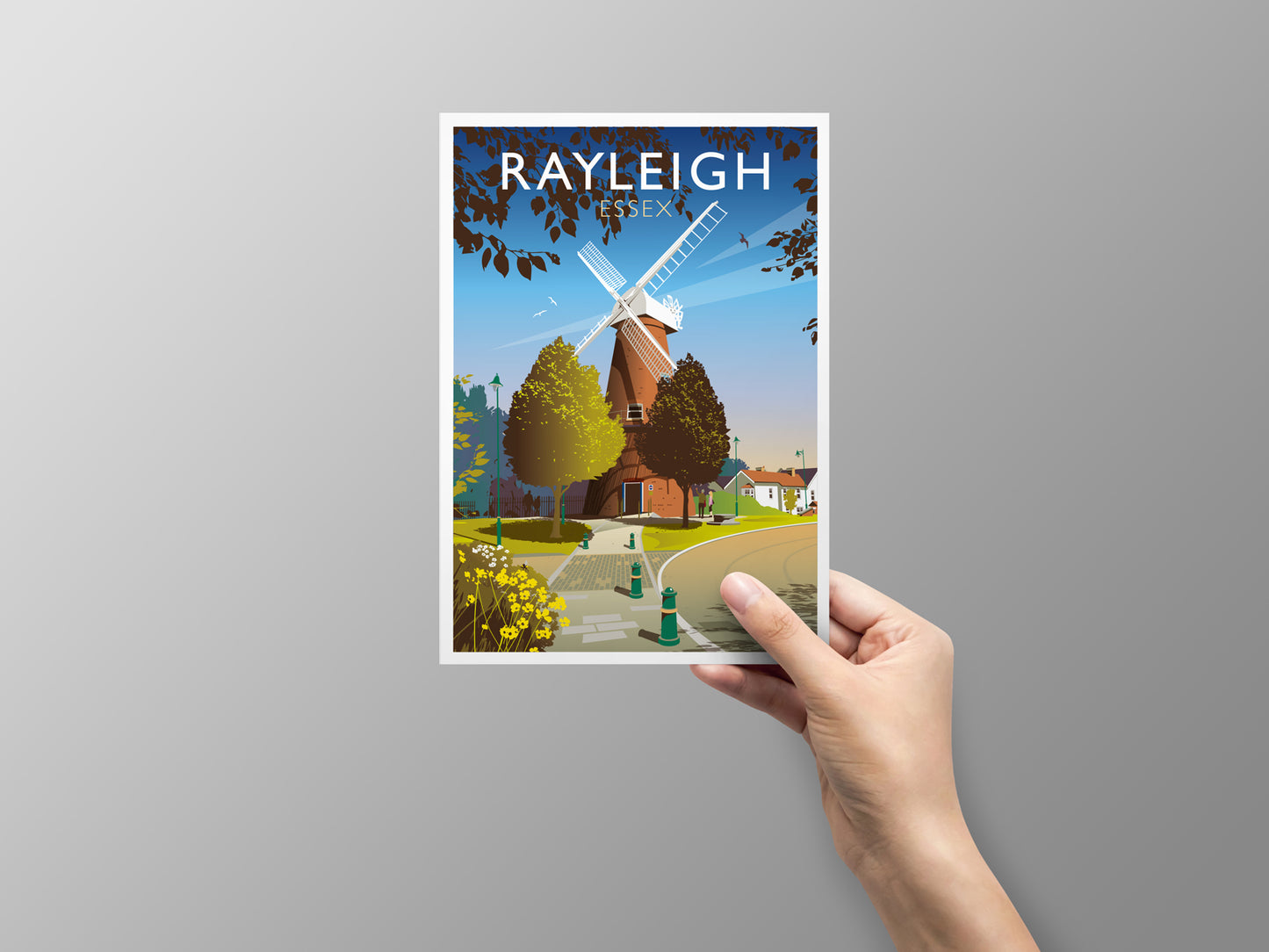 Rayleigh Windmill, Rayleigh Greeting Card