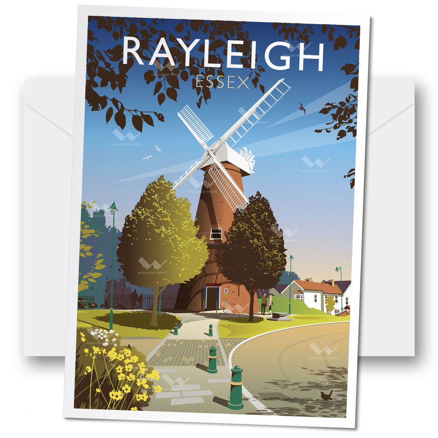 Rayleigh Windmill Greeting Card