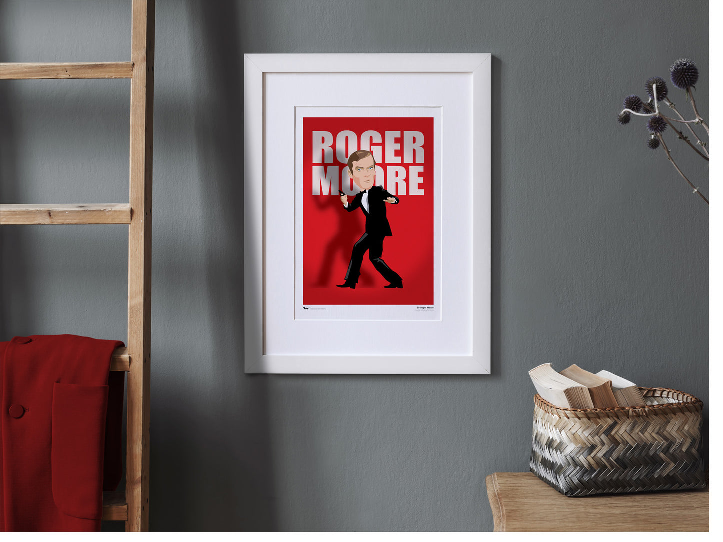 Roger Moore (James Bond) Giclée Print