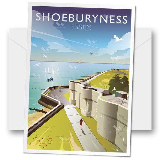 Heavy Quick Firing Battery, Shoeburyness, Essex Greeting Card