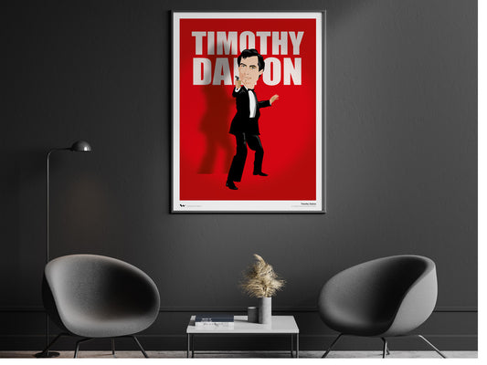 Timothy Dalton (James Bond) Giclée Print