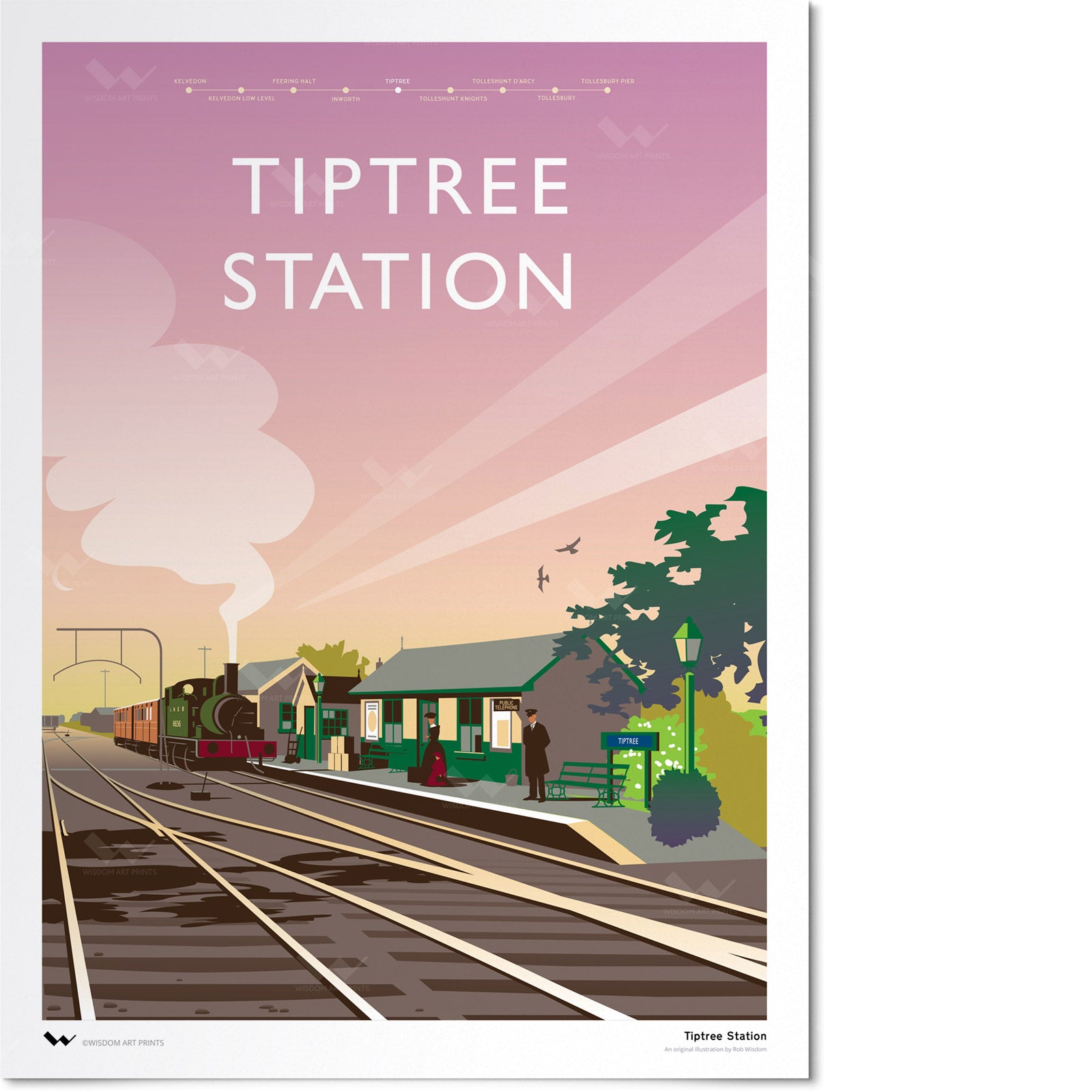 Tiptree Railway Station Art Print – Wisdom Art Prints