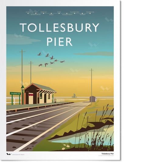 Tollesbury Pier Art Print