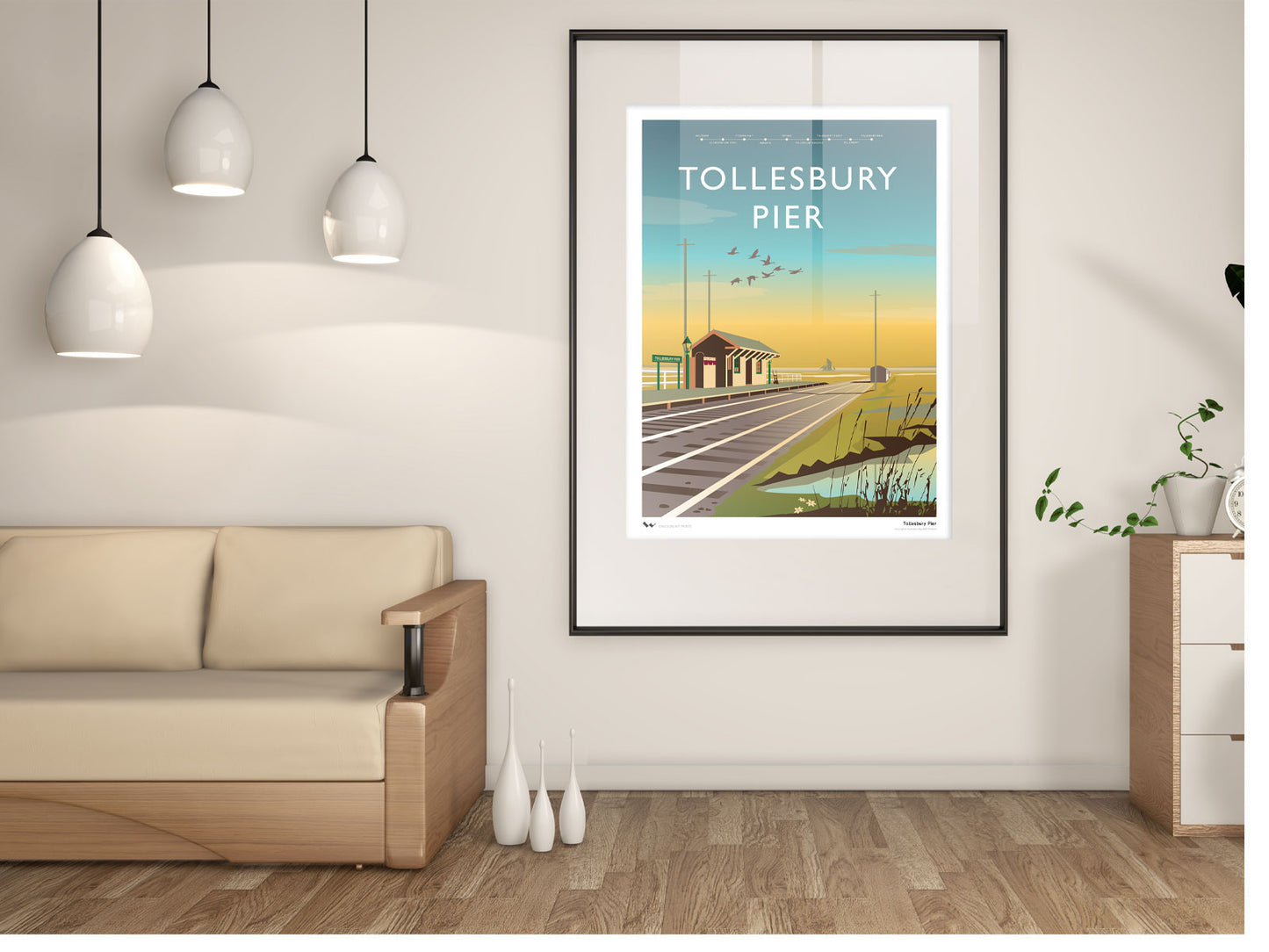 Tollesbury Pier Giclée Print