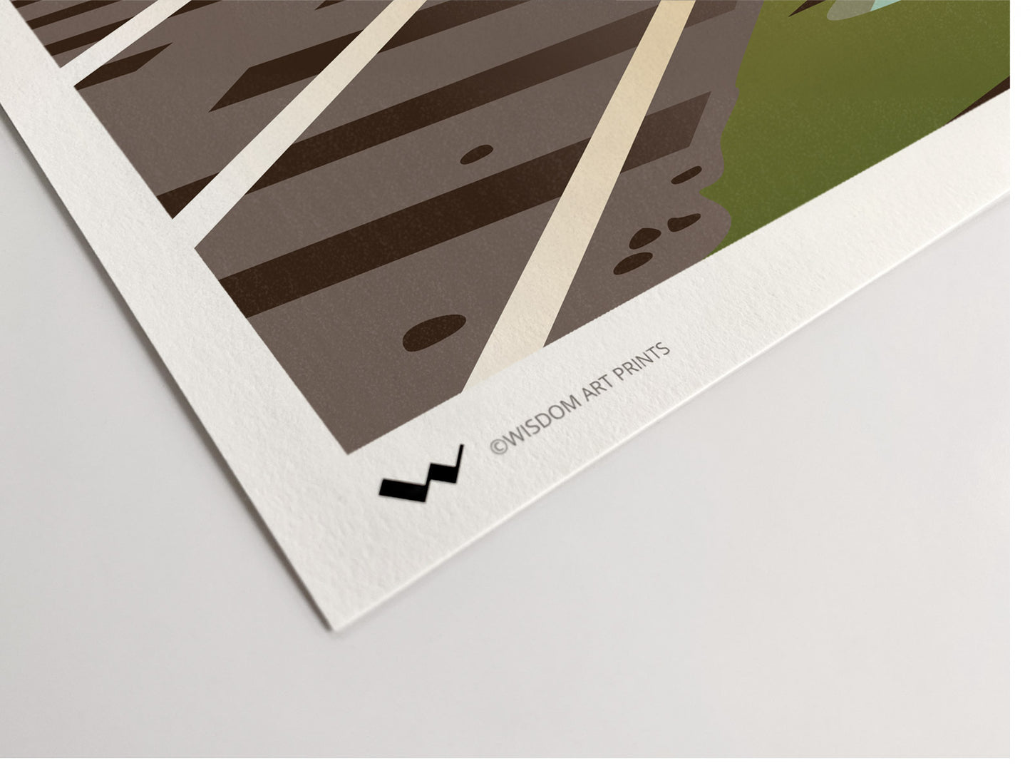 Railway art printed on 100% cotton 308gsm textured Photorag art paper