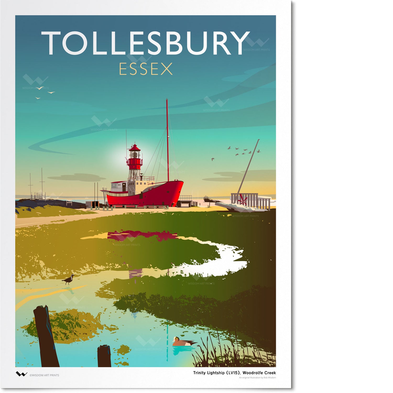 Tollesbury Lightship Art Print