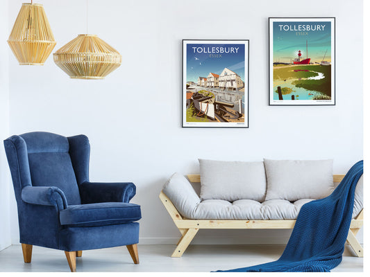 Tollesbury LV15 and Tollesbury Sail Lofts Art Prints