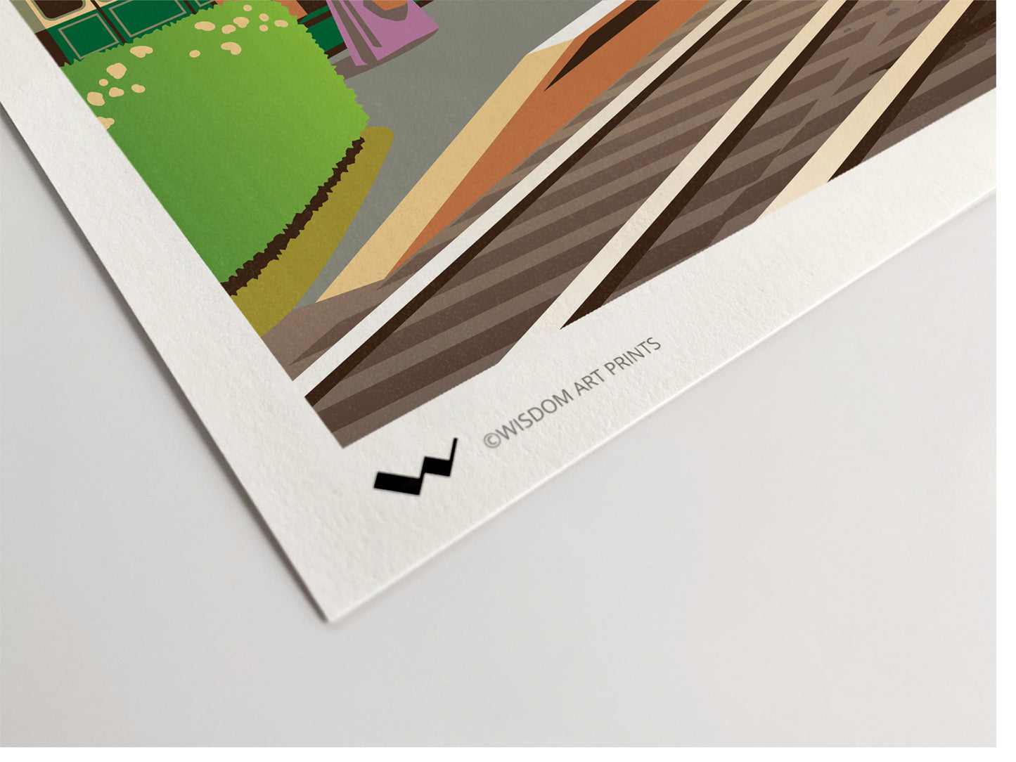 Railway art printed on 100% cotton 308gsm textured Photorag art paper