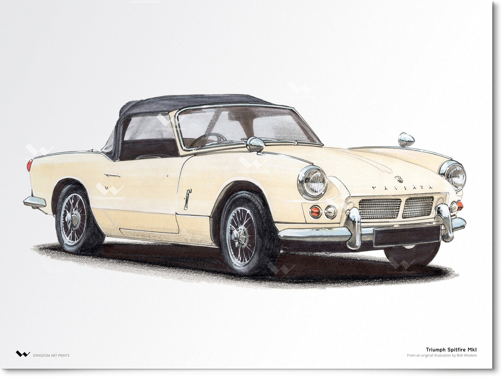 Triumph Spitfire Mk 3 Full Colour Wiring Diagram – A3 Laminated 16x12 Inches