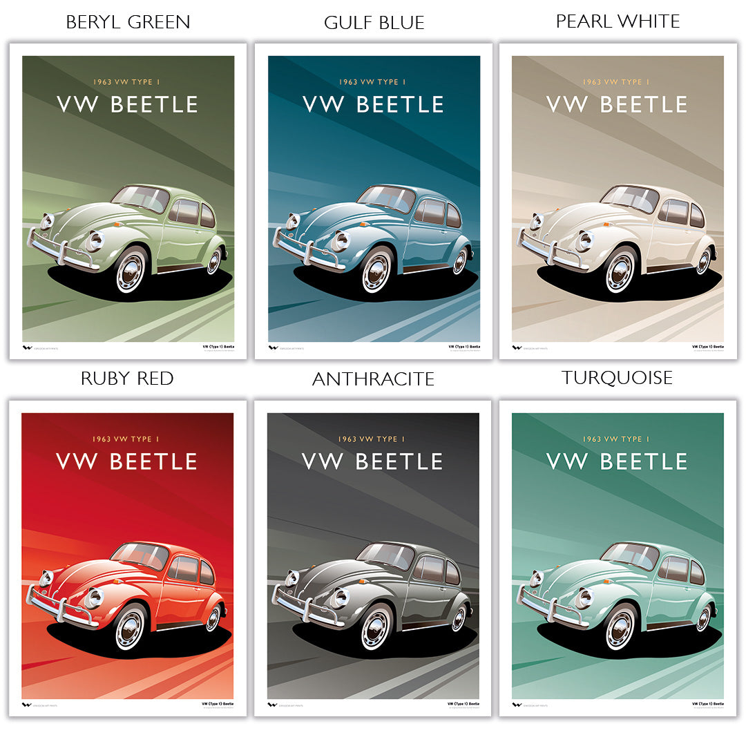 Volkswagen Beetle Art Print – Wisdom Art Prints