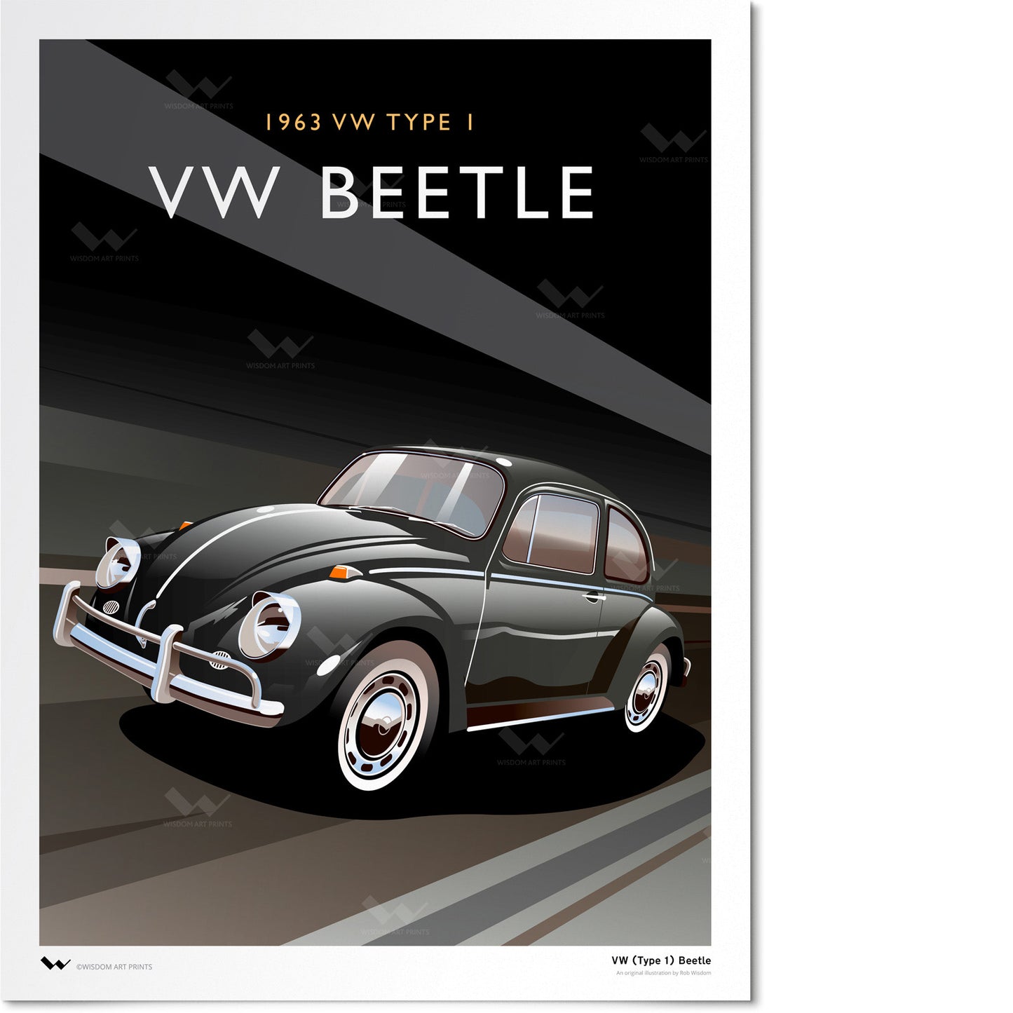 1963 VW Type 1 Art Print