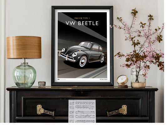 Classic Volkswagen Beetle Art Print
